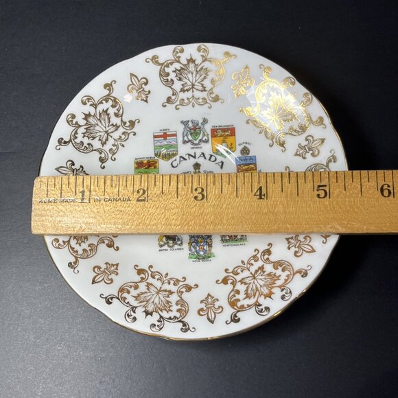 Paragon Tea Cup And Saucer Canada Coats Of Arms & Emblems Fine Bone China UK - Picture 16 of 16